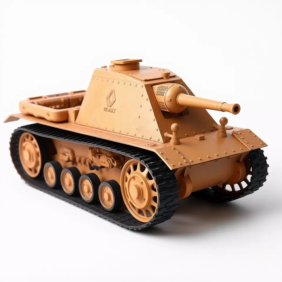 Desert Camouflage Tank model pack Low-poly 3D model_3