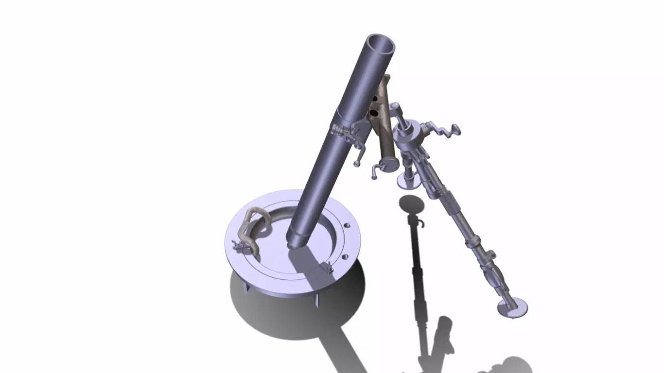 Morta 152 CM Low-poly 3D model_0