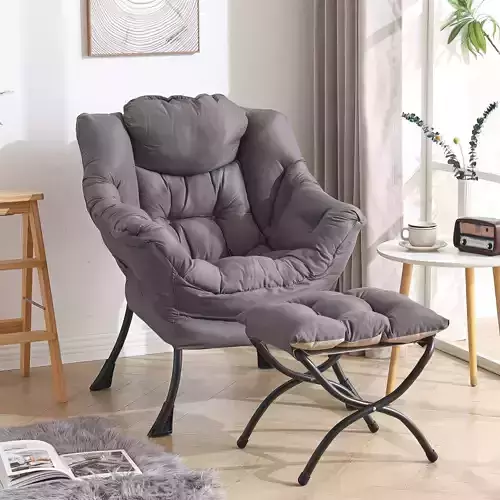 Sofa Chair with Ottoman 3D model