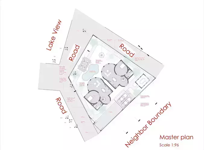 Arabic Siwa Osis style chalet design  3D model 6