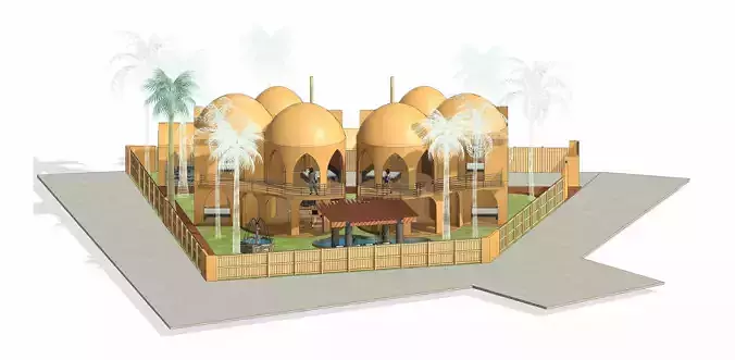 Arabic Siwa Osis style chalet design 