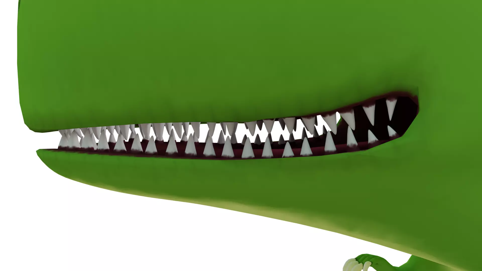 Cartoon Style T-rex 3D model_8