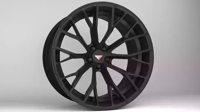 Ferrada Forged FR9 Wheel Low-poly 3D model
