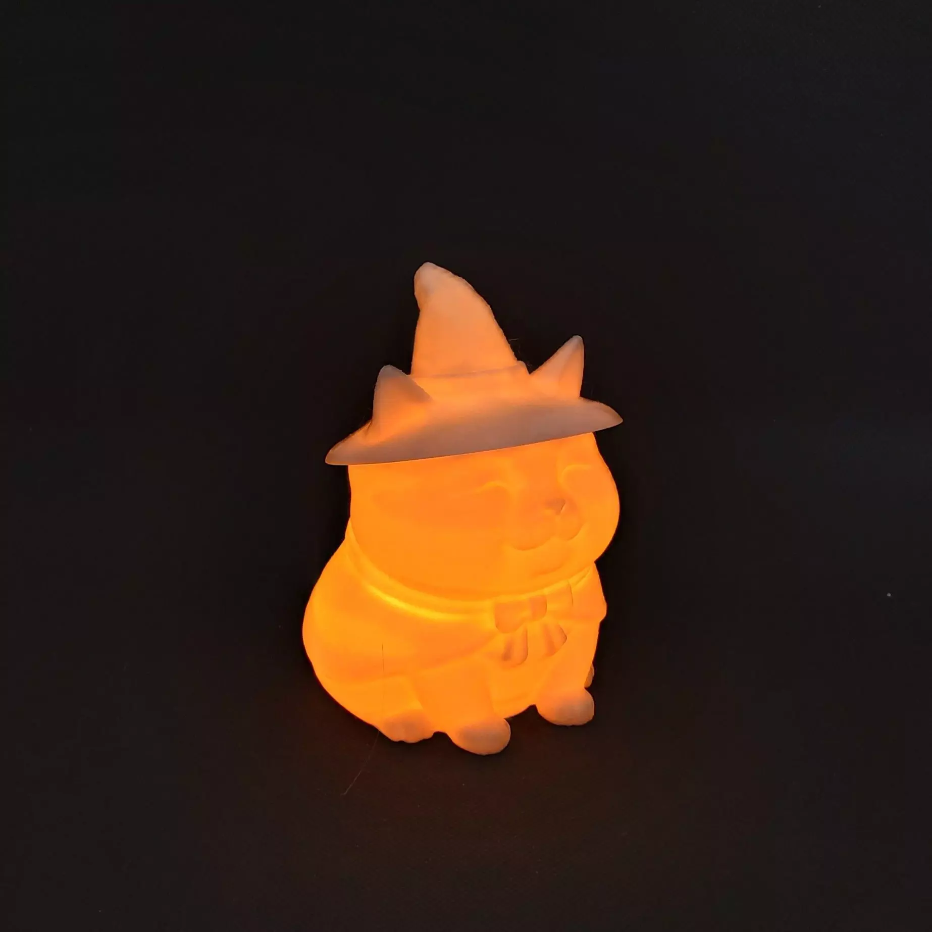 Whimsical Witch Cat Pot Candy Bowl Pen Holder or Tea Light Cup 3D print model_1
