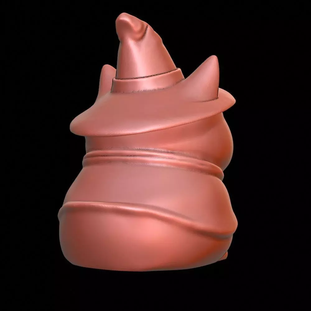 Whimsical Witch Cat Pot Candy Bowl Pen Holder or Tea Light Cup 3D print model_9