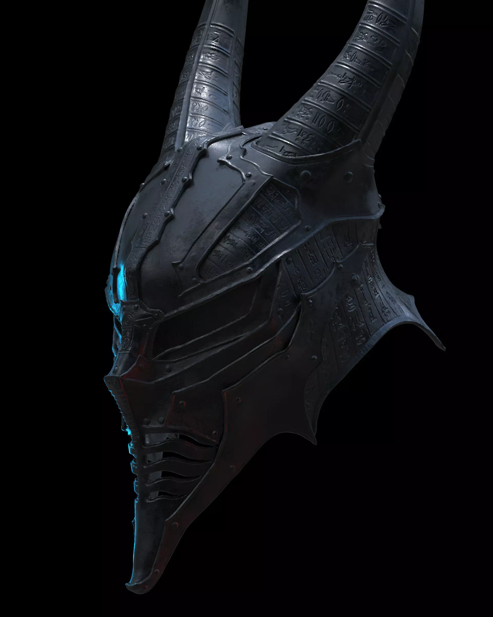 Anubis mask X 3D print model_10