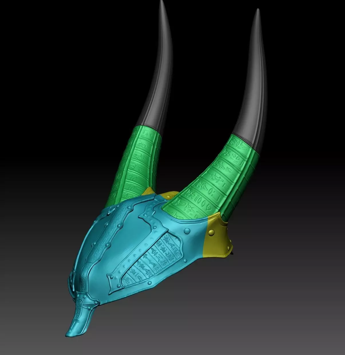 Anubis mask X 3D print model_6