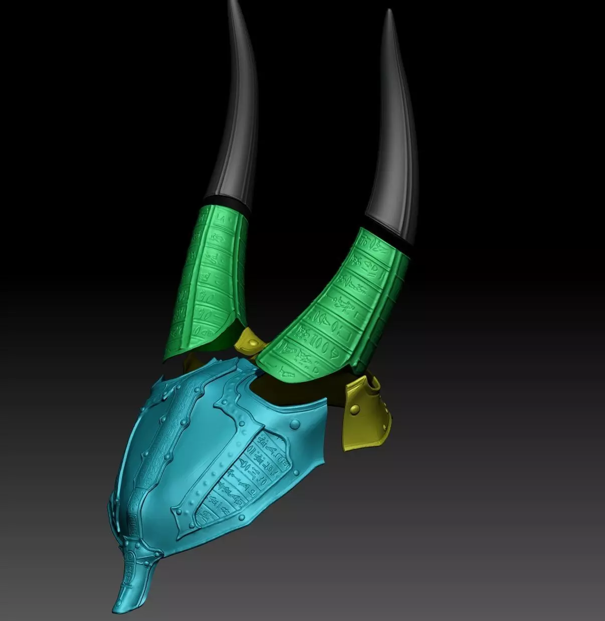 Anubis mask X 3D print model_5