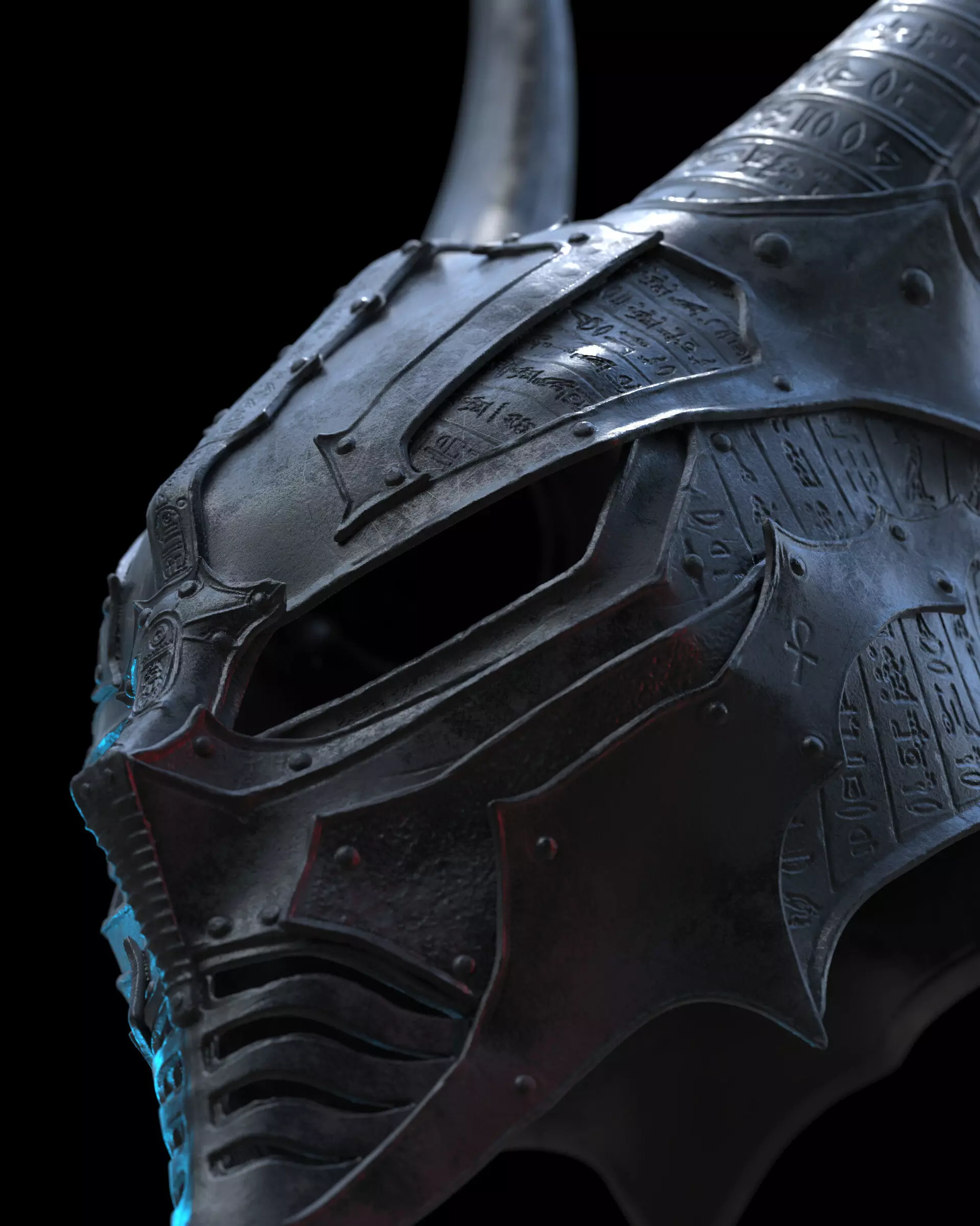 Anubis mask X 3D print model_12