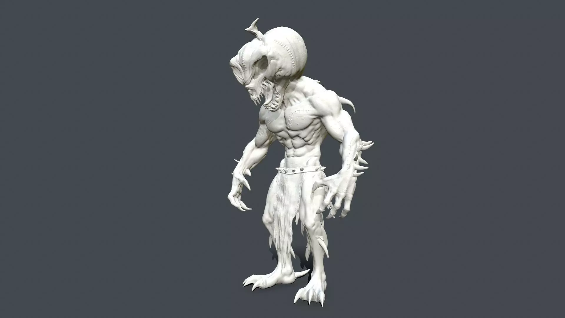 Horrors Pumpkin Jack STL      3D print model_2