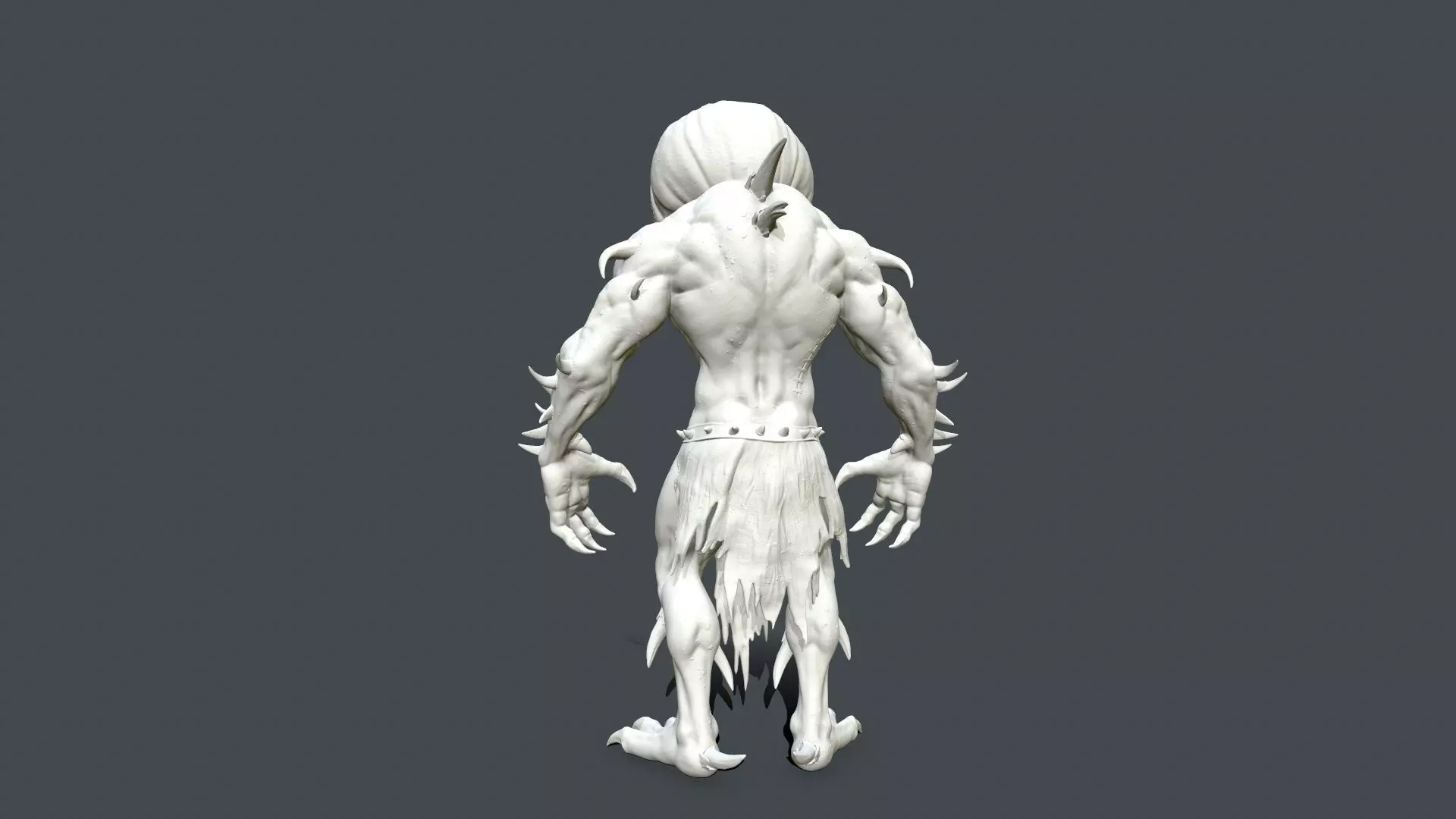 Horrors Pumpkin Jack STL      3D print model_15