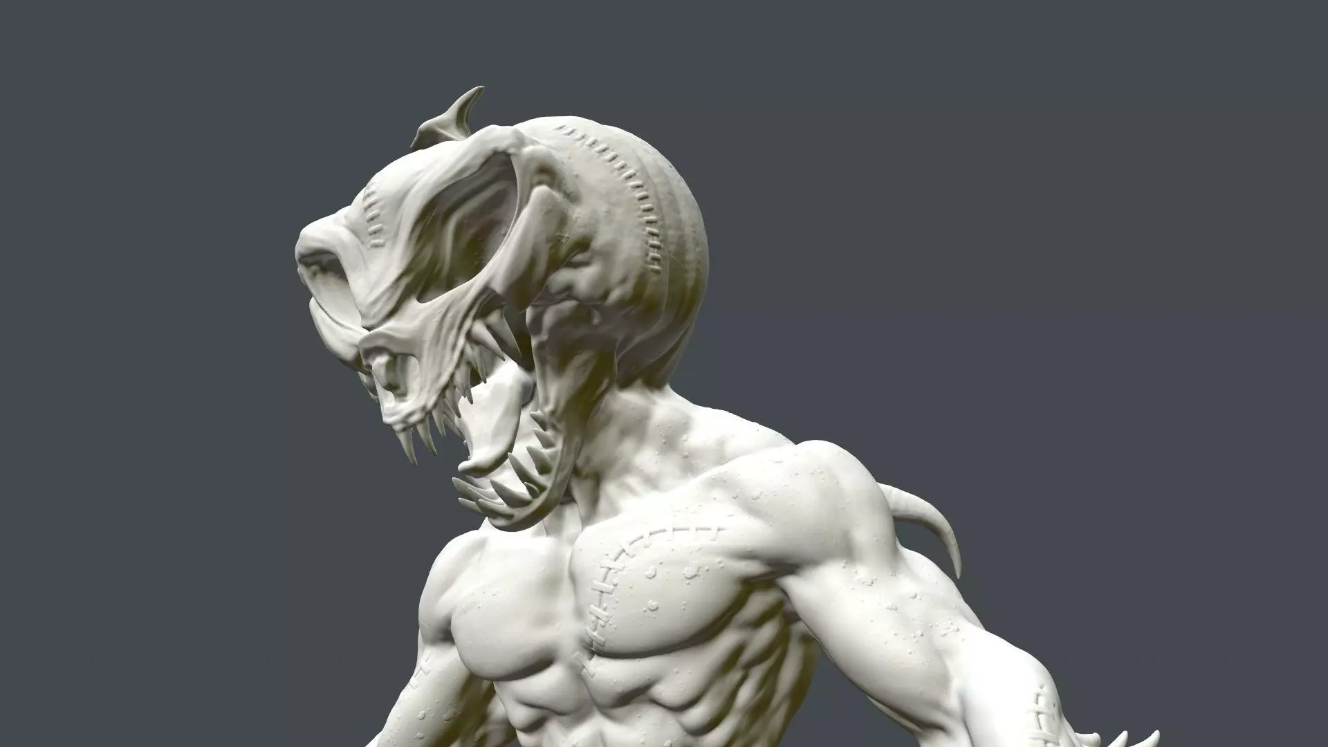 Horrors Pumpkin Jack STL      3D print model_7