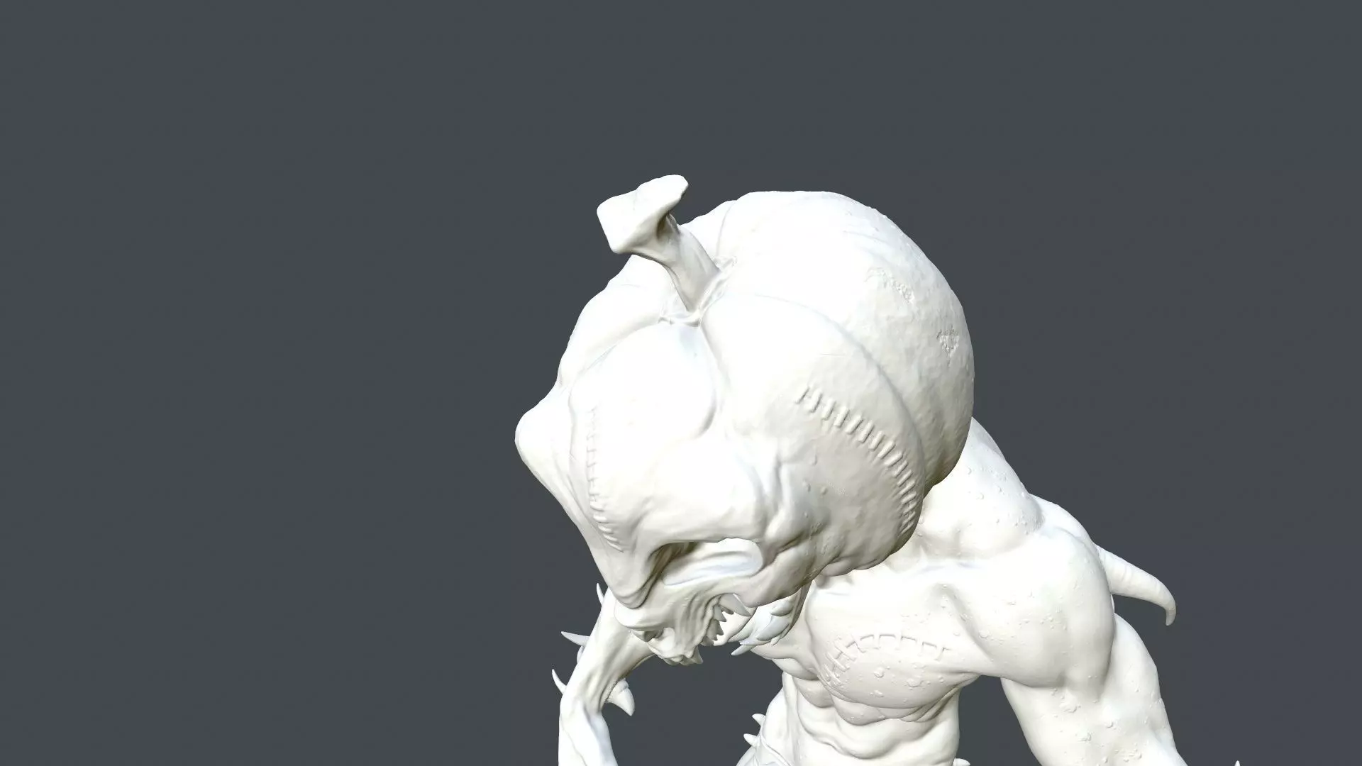 Horrors Pumpkin Jack STL      3D print model_6