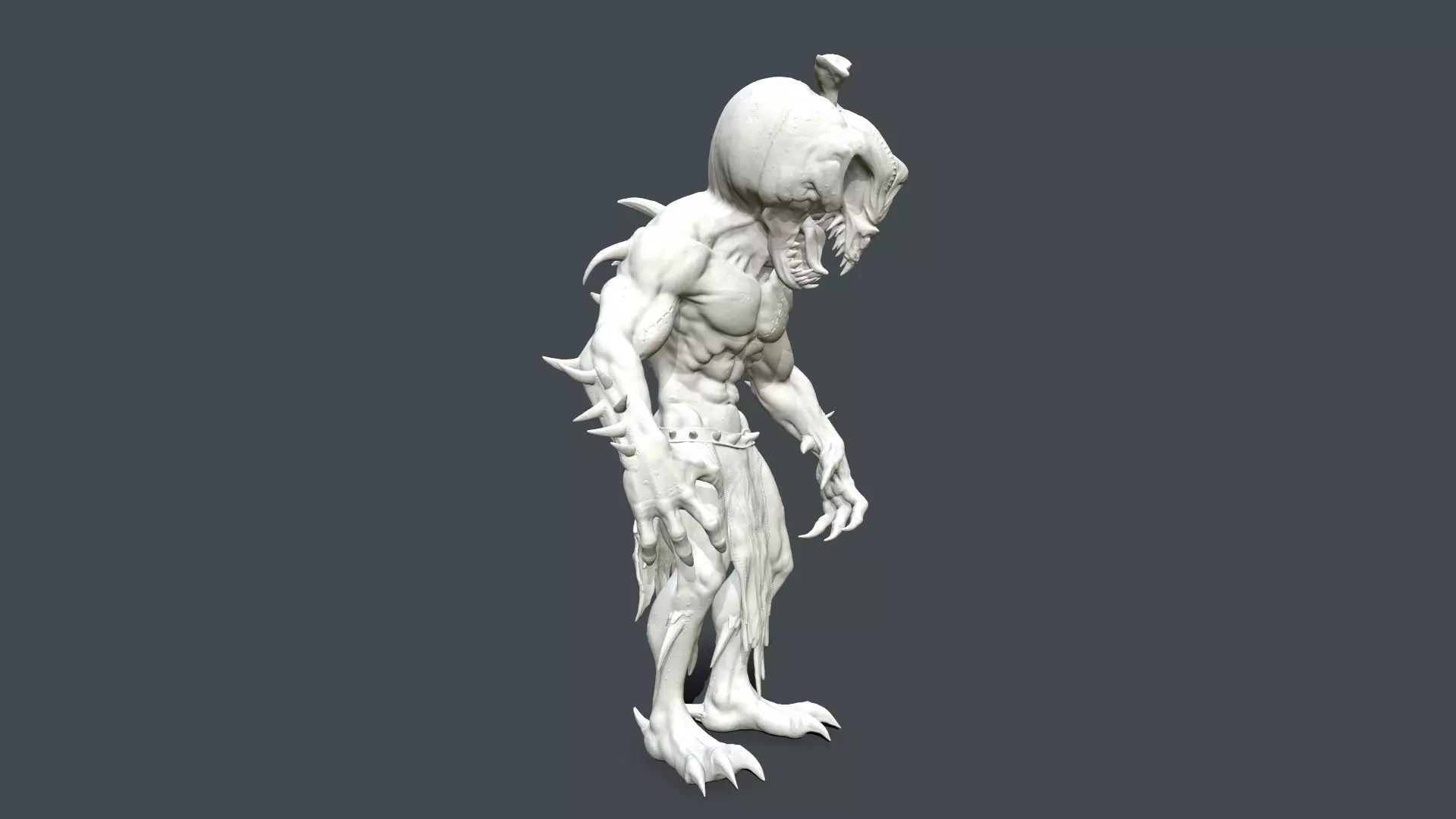 Horrors Pumpkin Jack STL      3D print model_12