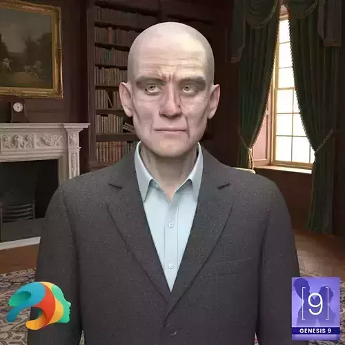 James Winston Character for Genesis 9 3D model