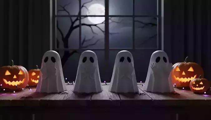 Spooky Ghost Gang 3D print model