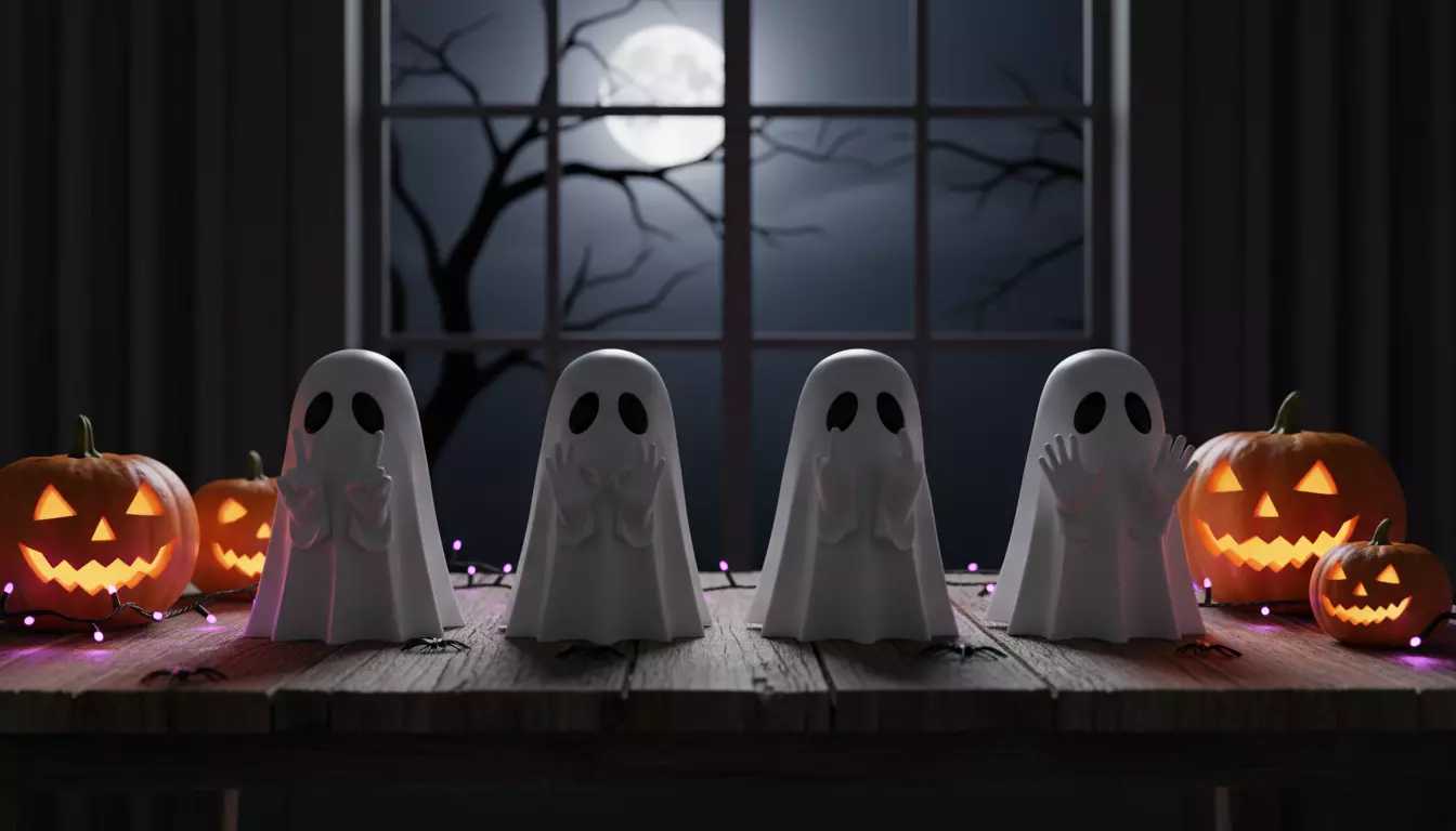 Spooky Ghost Gang 3D print model_0