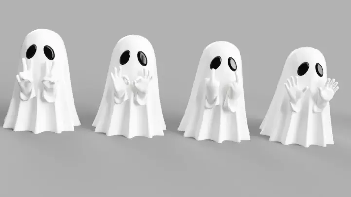 Spooky Ghost Gang 3D print model_5