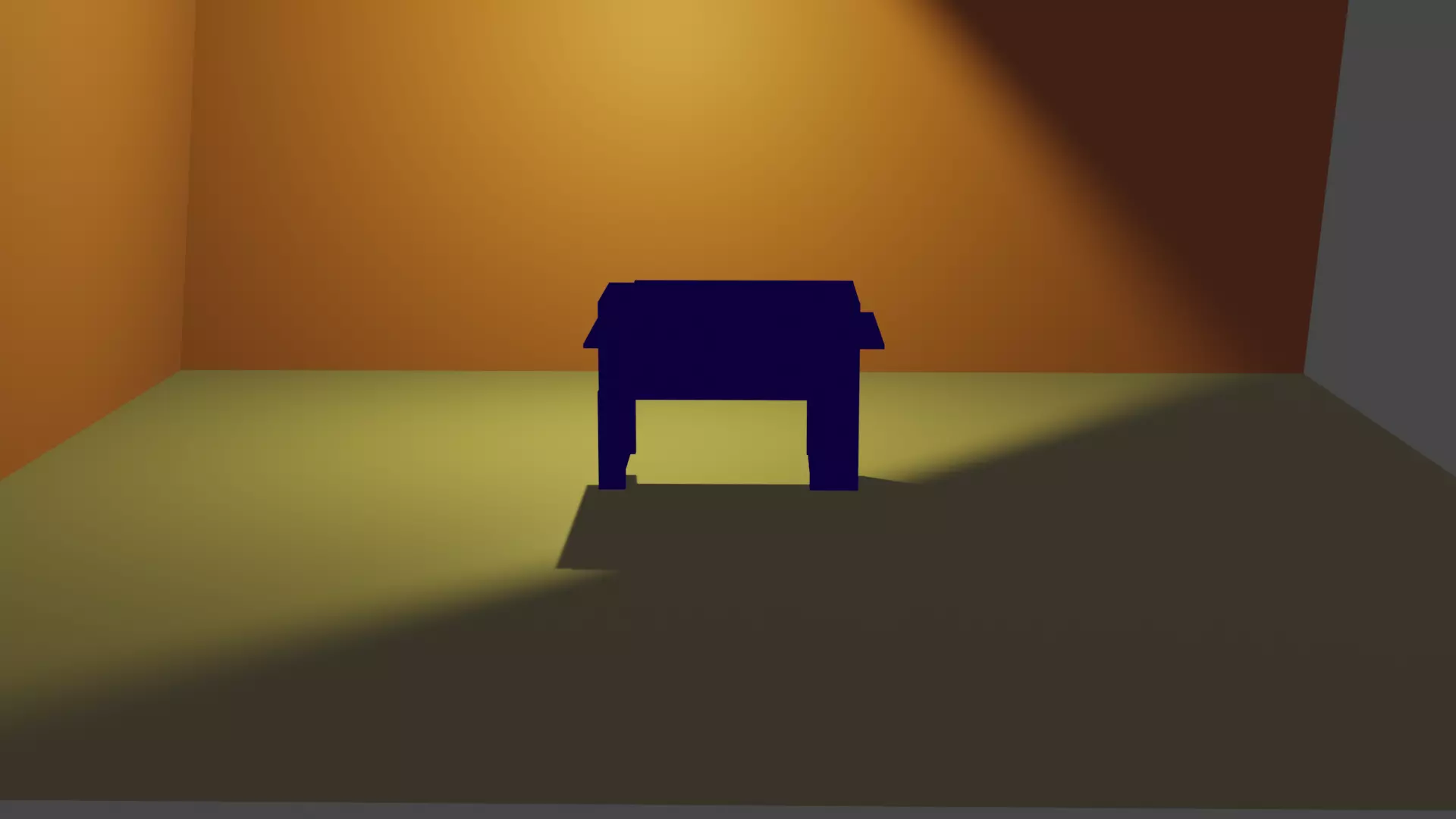 Beautifull Glass Design Big Table Low-poly 3D model_7