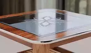 Beautifull Glass Design Big Table Low-poly 3D model