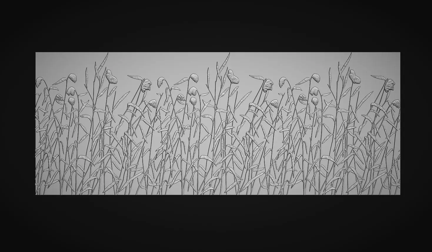 Botanical wall decor 3d Model 3D print model_9