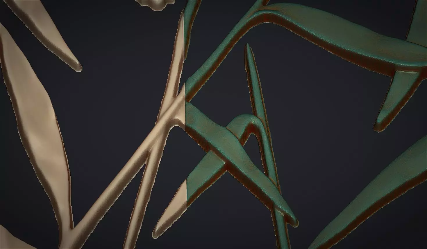 Botanical wall decor 3d Model 3D print model_10