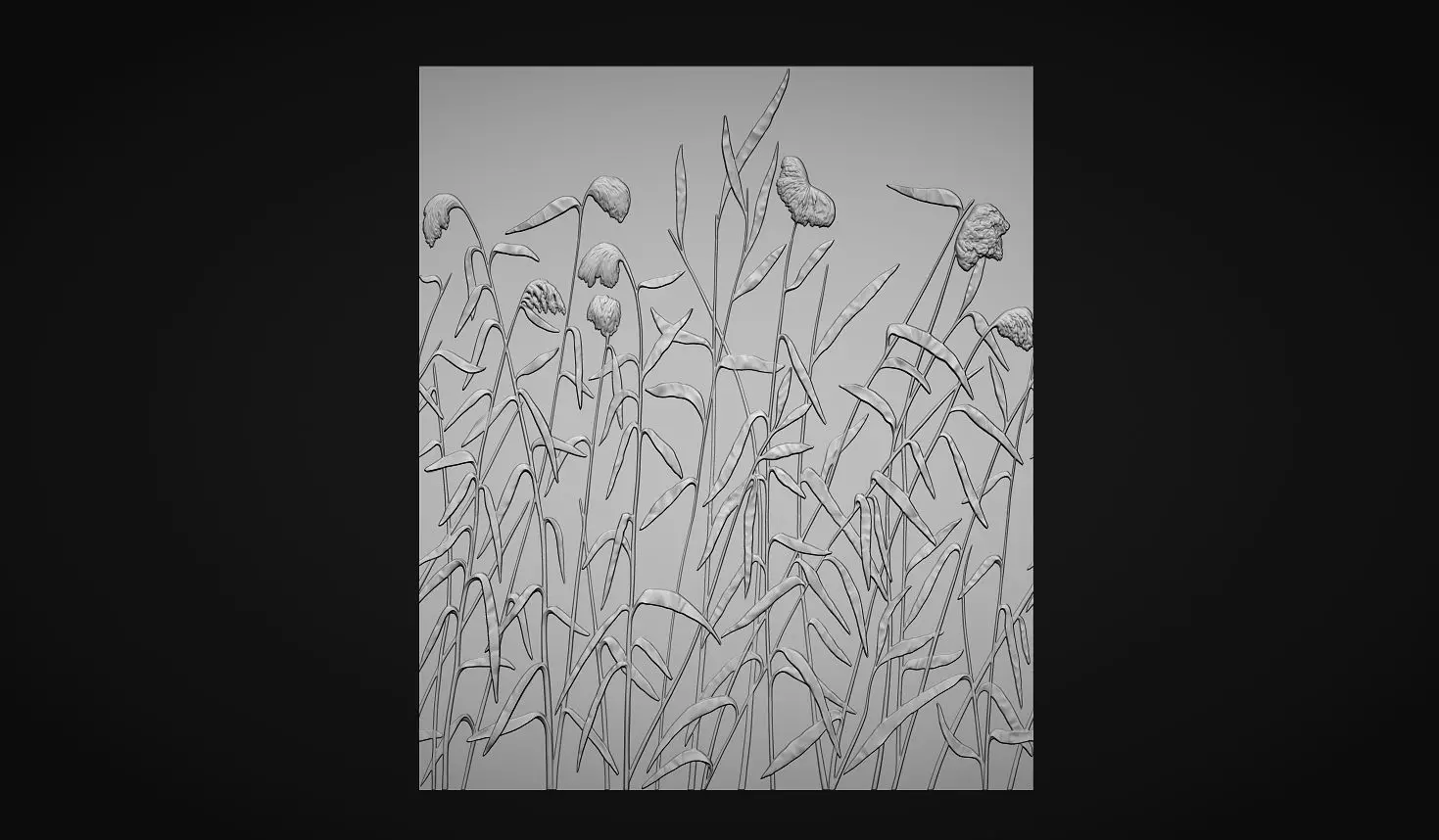 Botanical wall decor 3d Model 3D print model_15