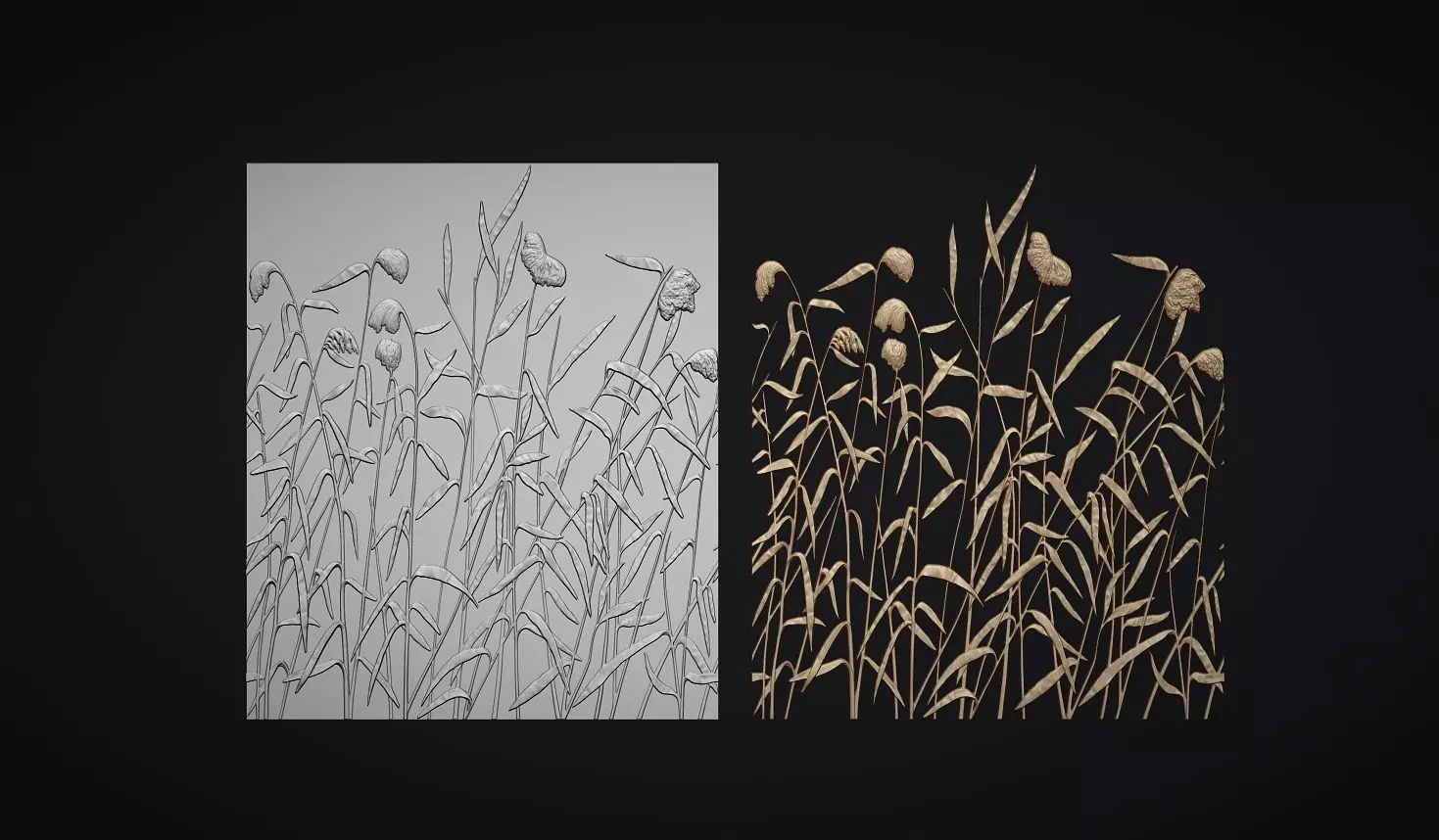 Botanical wall decor 3d Model 3D print model_16