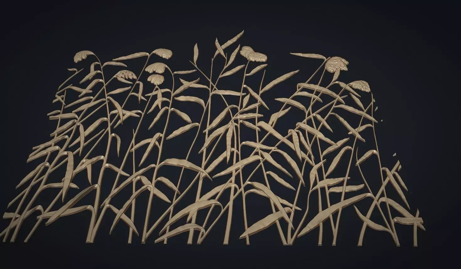 Botanical wall decor 3d Model 3D print model_4