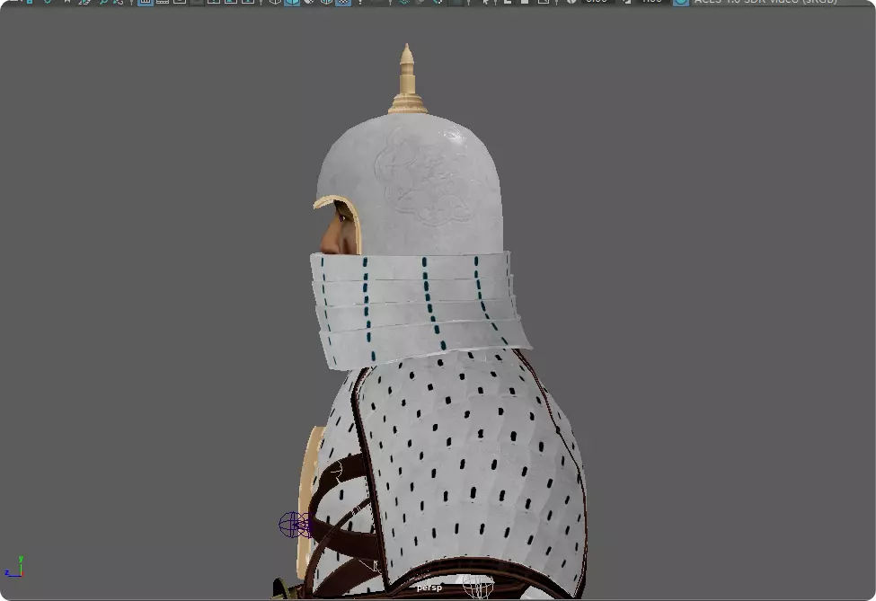 Tang Dynasty MoDao General Fully Armored Elite Soldier UE Low-poly 3D model_18