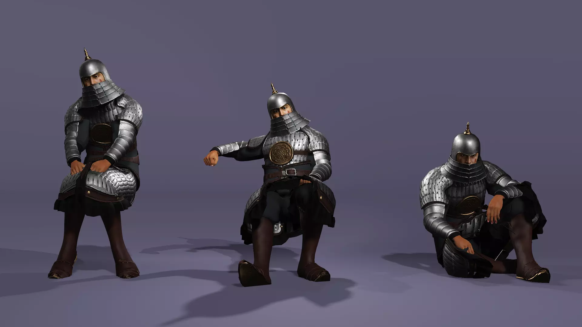 Tang Dynasty MoDao General Fully Armored Elite Soldier UE Low-poly 3D model_9