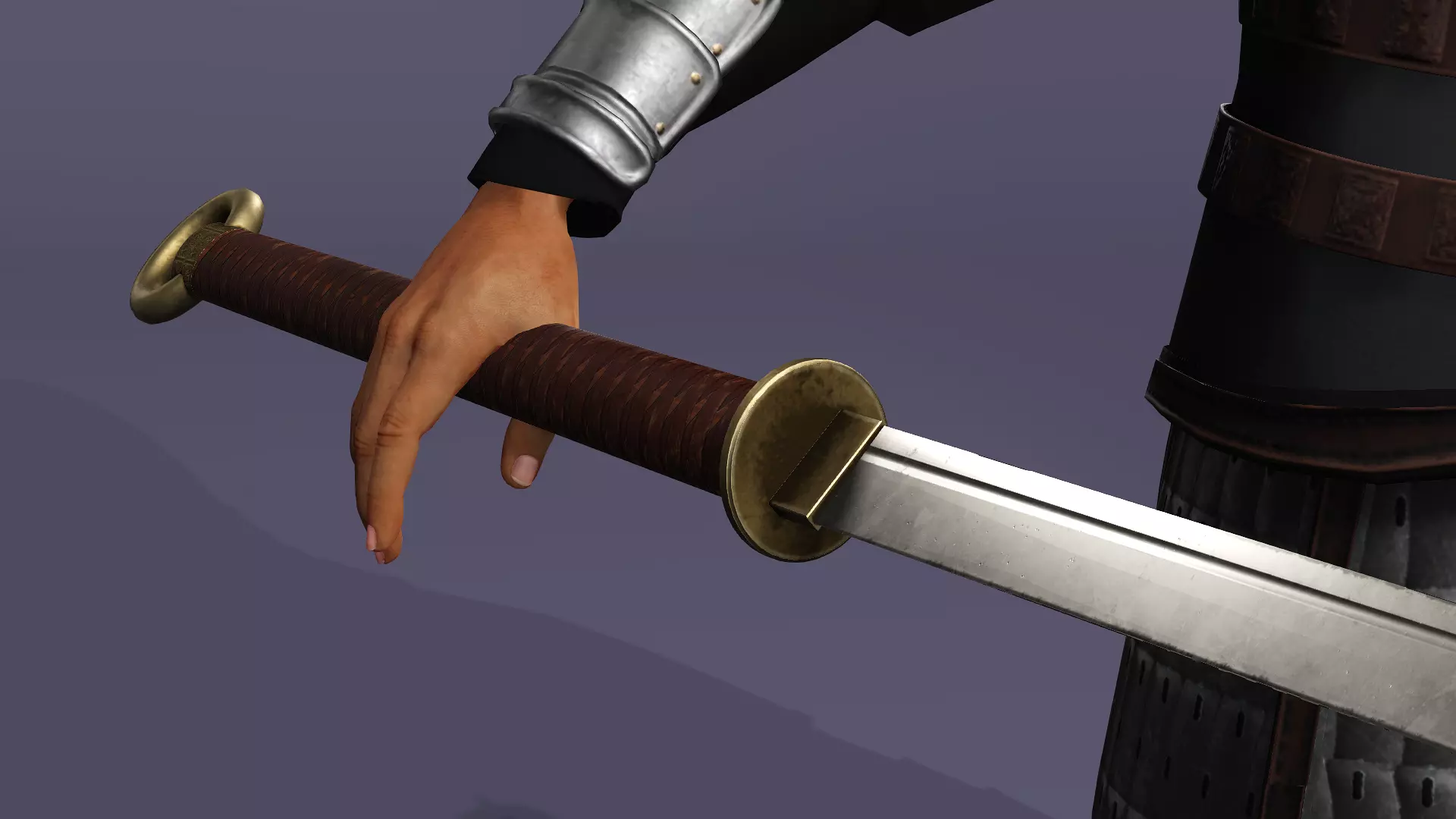 Tang Dynasty MoDao General Fully Armored Elite Soldier UE Low-poly 3D model_11