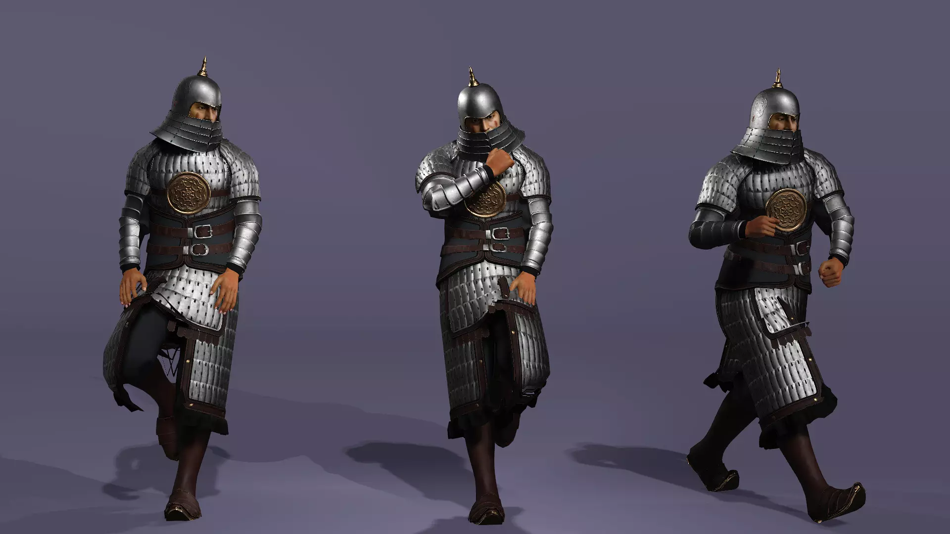 Tang Dynasty MoDao General Fully Armored Elite Soldier UE Low-poly 3D model_6