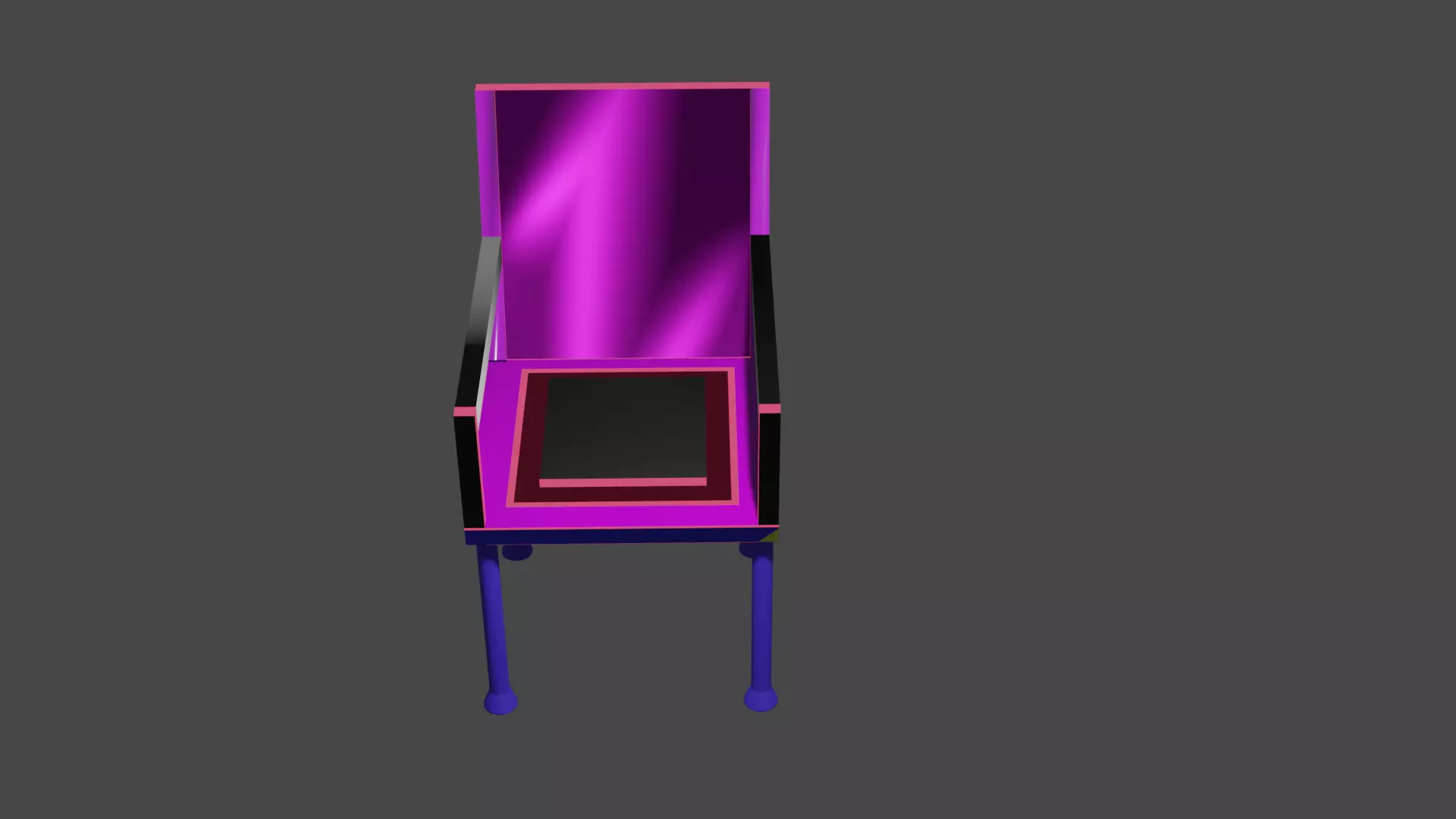 Modern Beautifull Designing Chair Low-poly 3D model_1