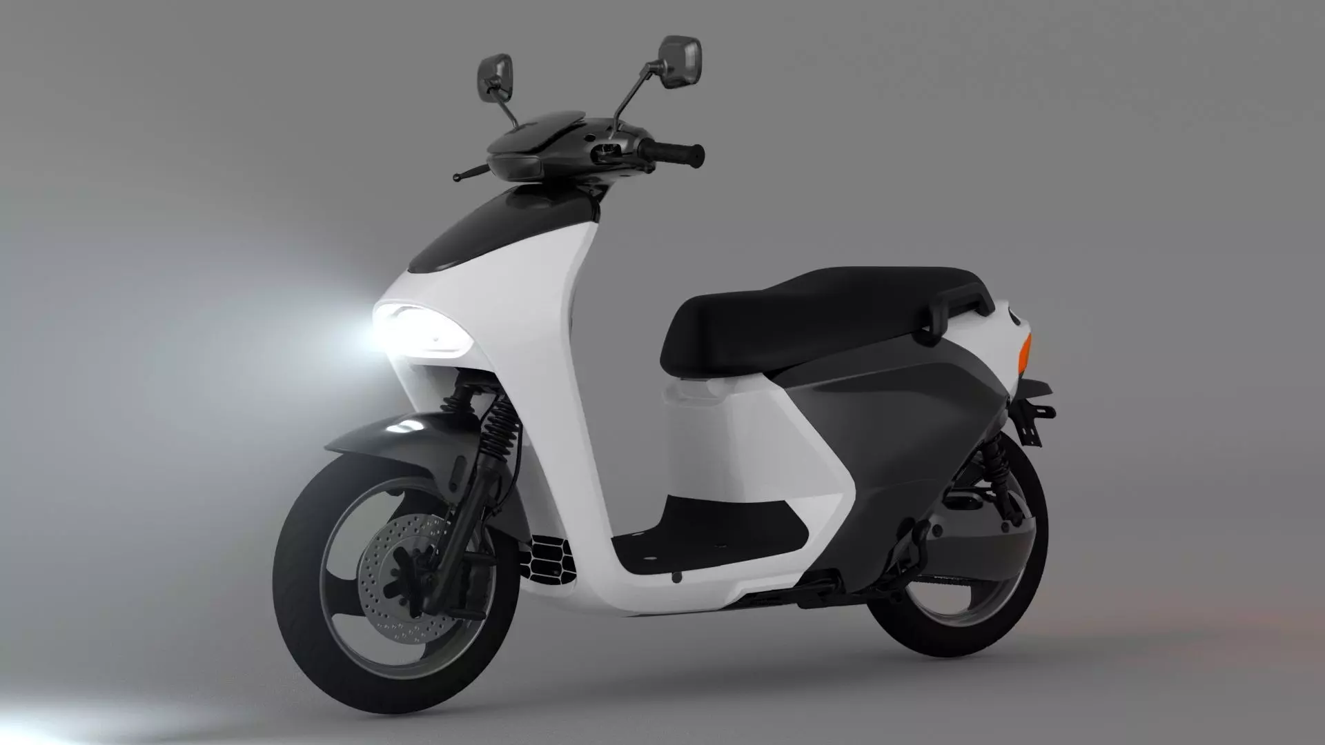 Electric vehicle Scooter Ebike moto ride motorcycle 3D model