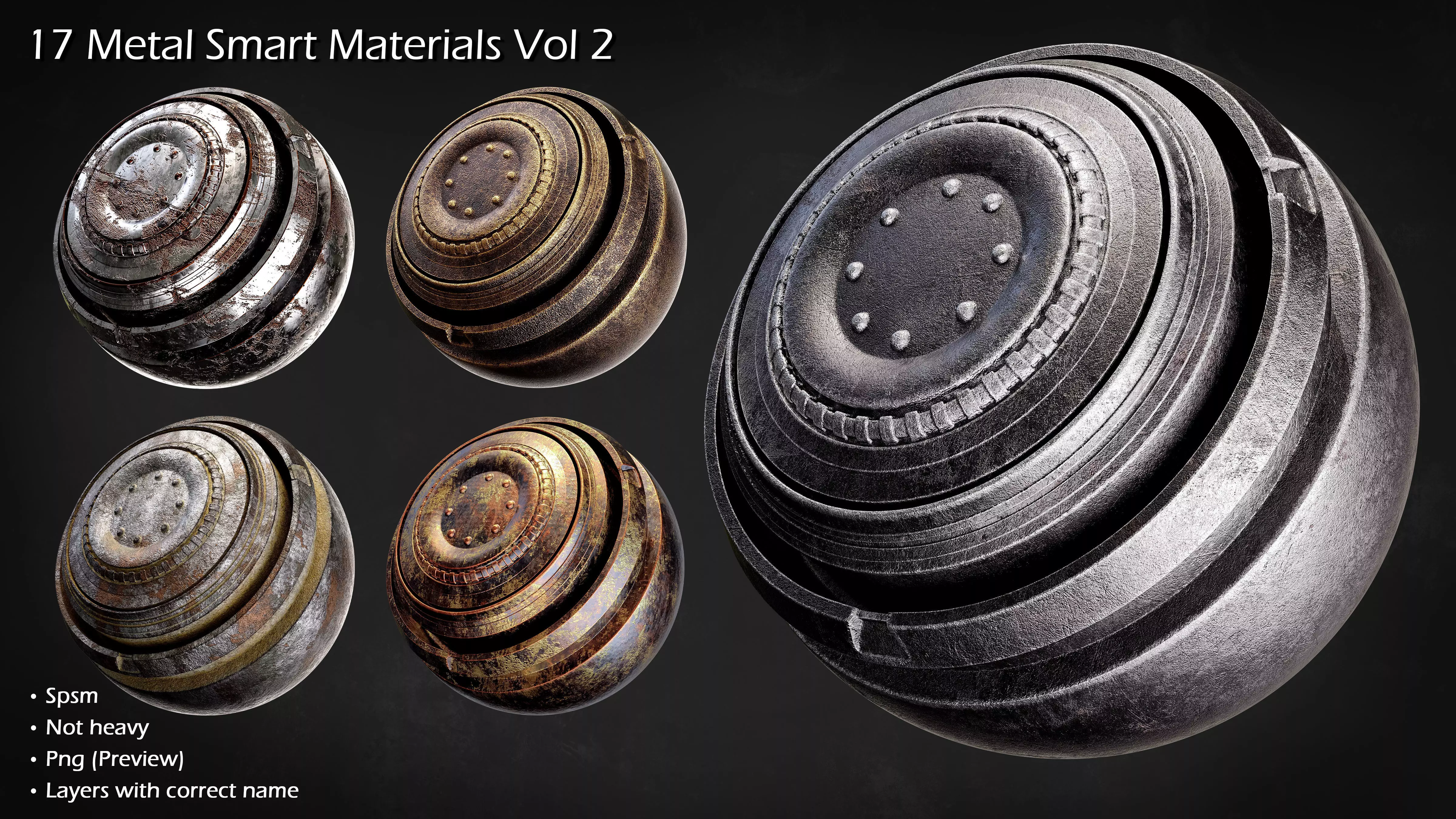 17 Metal Smart Materials Vol 2 3D model_2