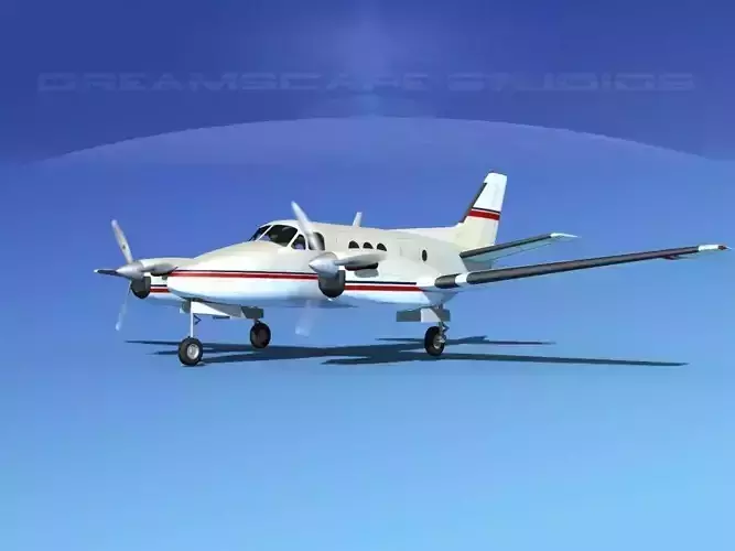 Beechcraft King Air C100 V09 3D model