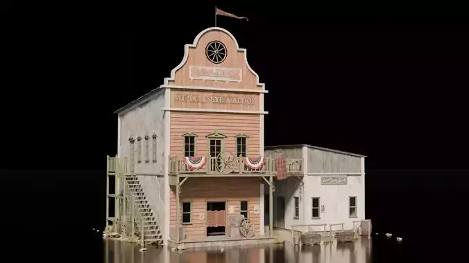Wild West Building Saloon