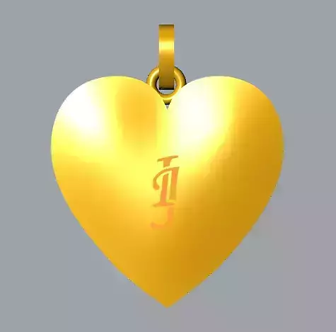 IJ LOVE PENDENT  3D print model
