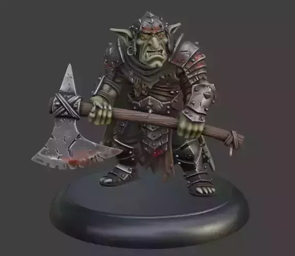 Goblin Axe Wielder 3D Model