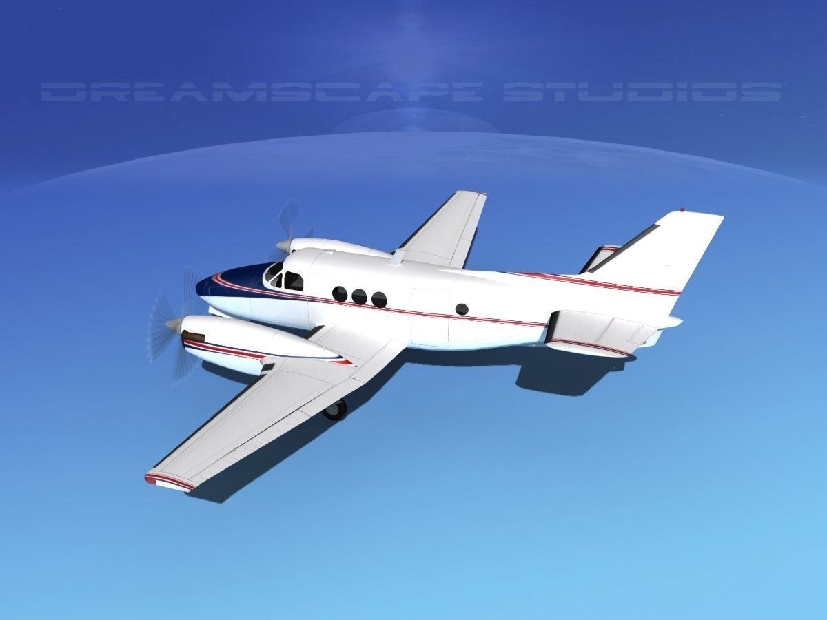 Beechcraft King Air C100 V10 3D model_8