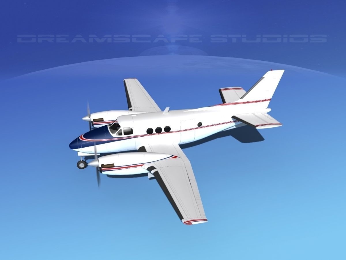 Beechcraft King Air C100 V10 3D model_9