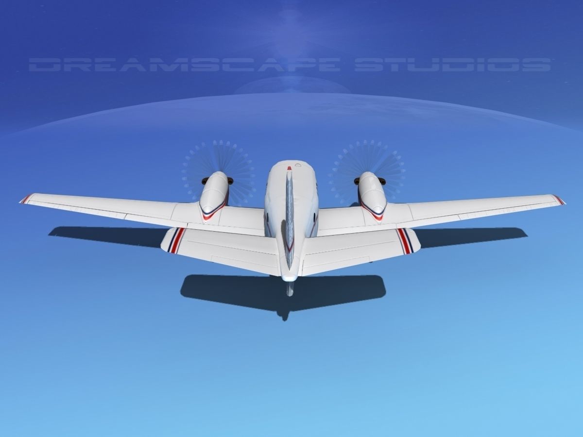 Beechcraft King Air C100 V10 3D model_6