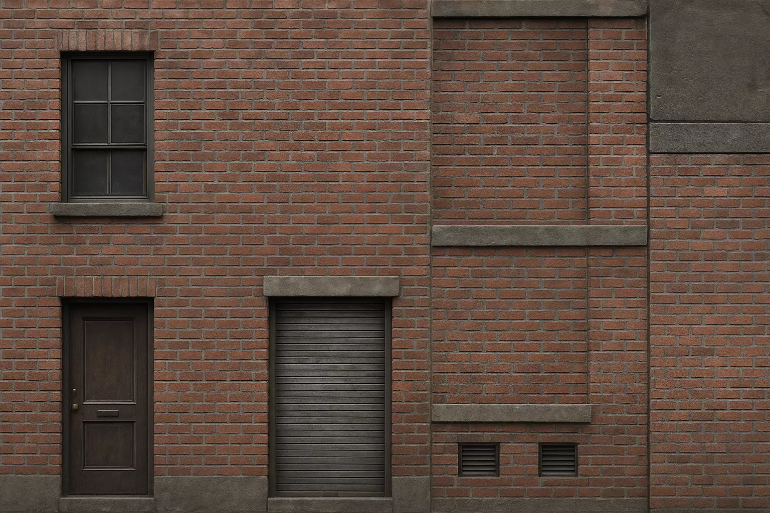 Low Poly Urban Old Building Low-poly 3D model_0