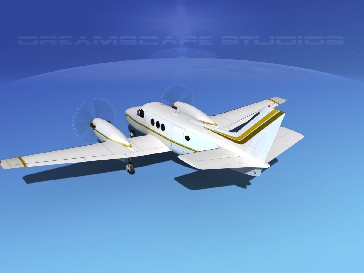 Beechcraft King Air C100 V11 3D model_7