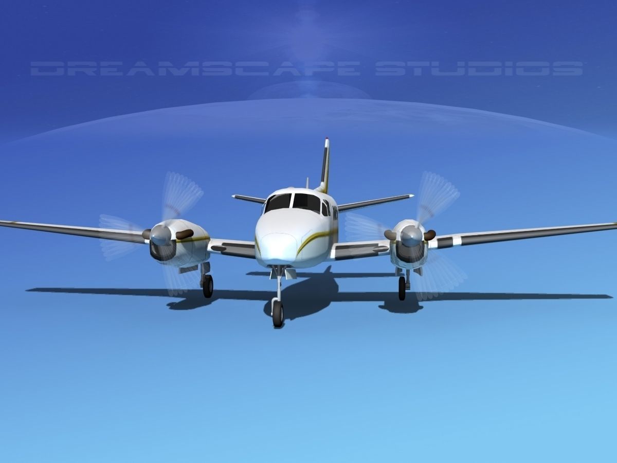 Beechcraft King Air C100 V11 3D model_1
