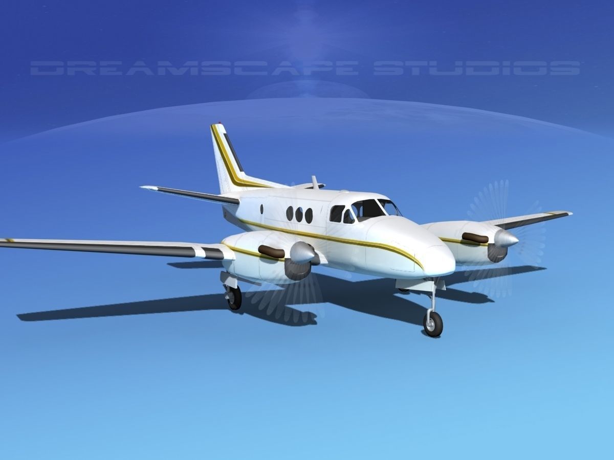 Beechcraft King Air C100 V11 3D model_2