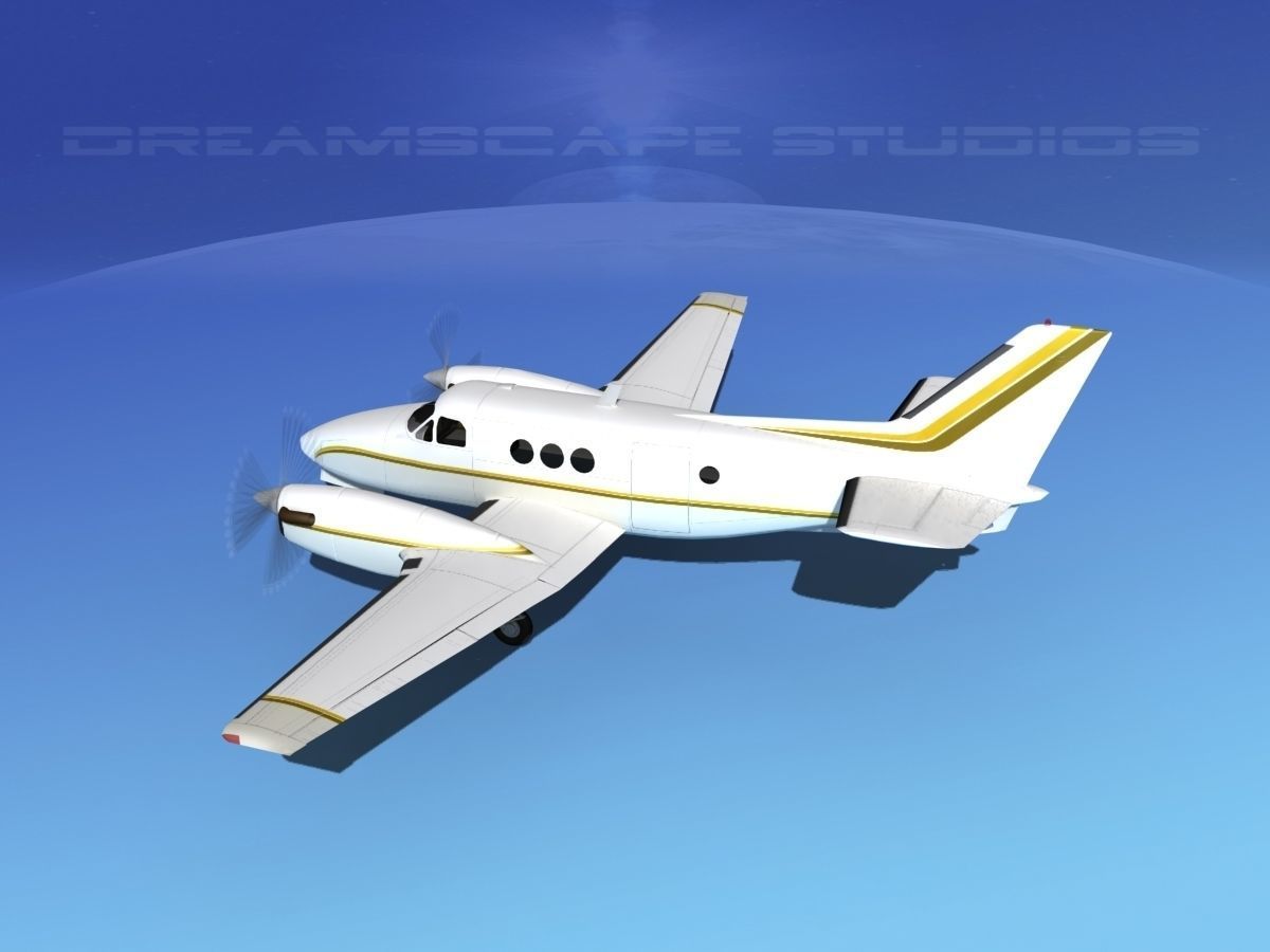Beechcraft King Air C100 V11 3D model_8