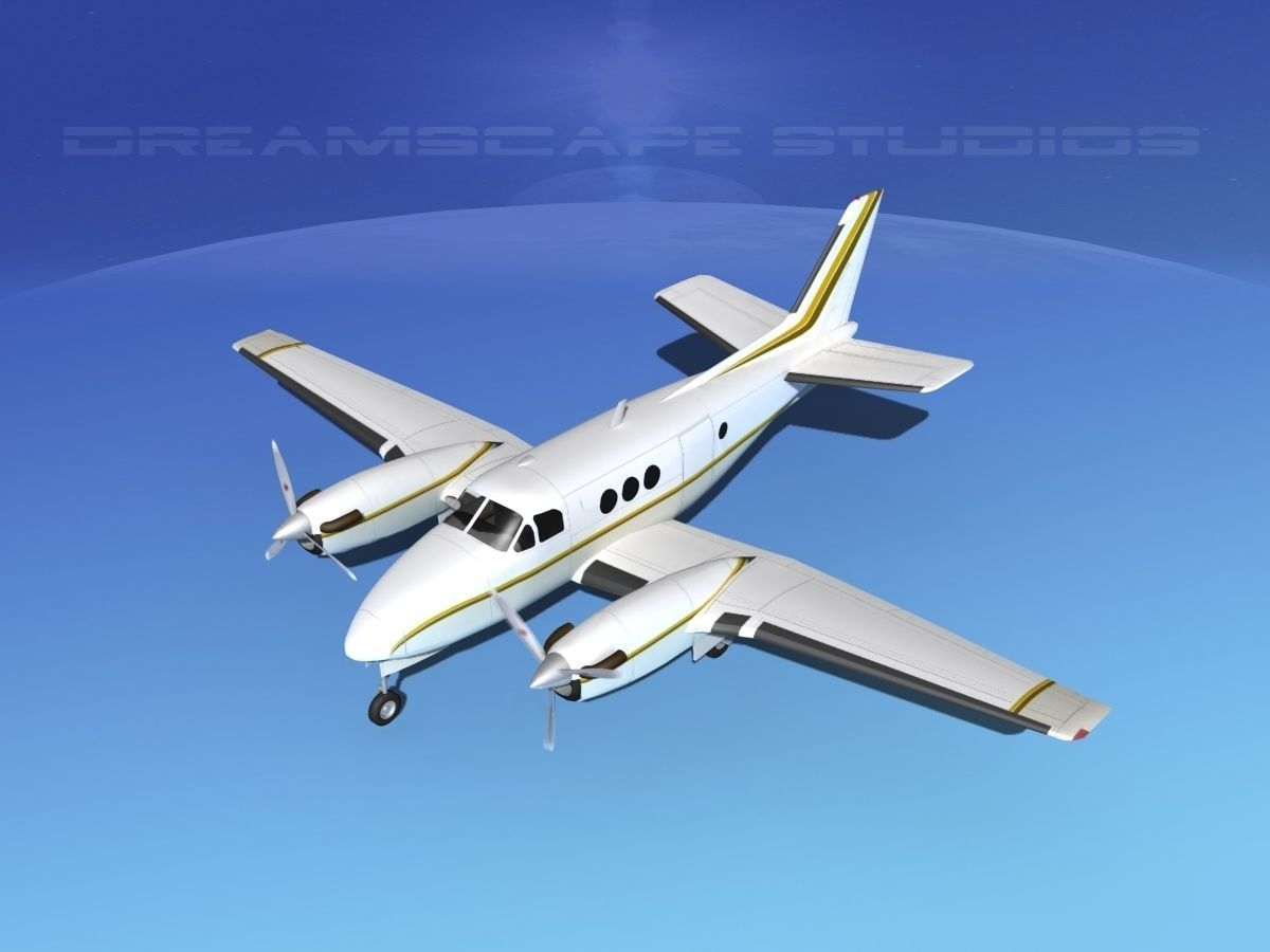 Beechcraft King Air C100 V11 3D model_10