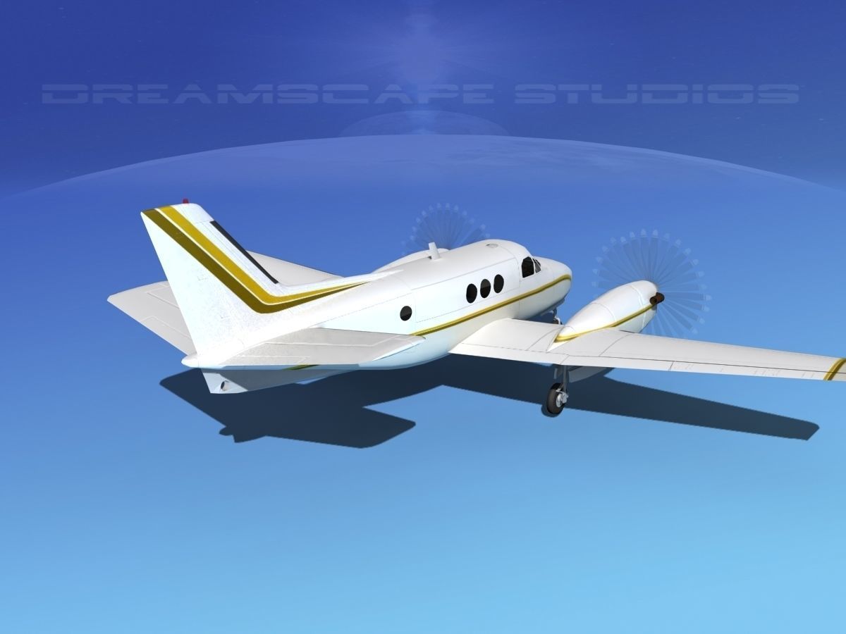 Beechcraft King Air C100 V11 3D model_5